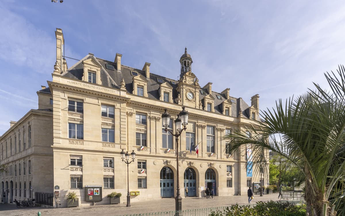 Mairie du 13e - 1, place d'Italie - Schéma fonctionnel : Etudes et travaux