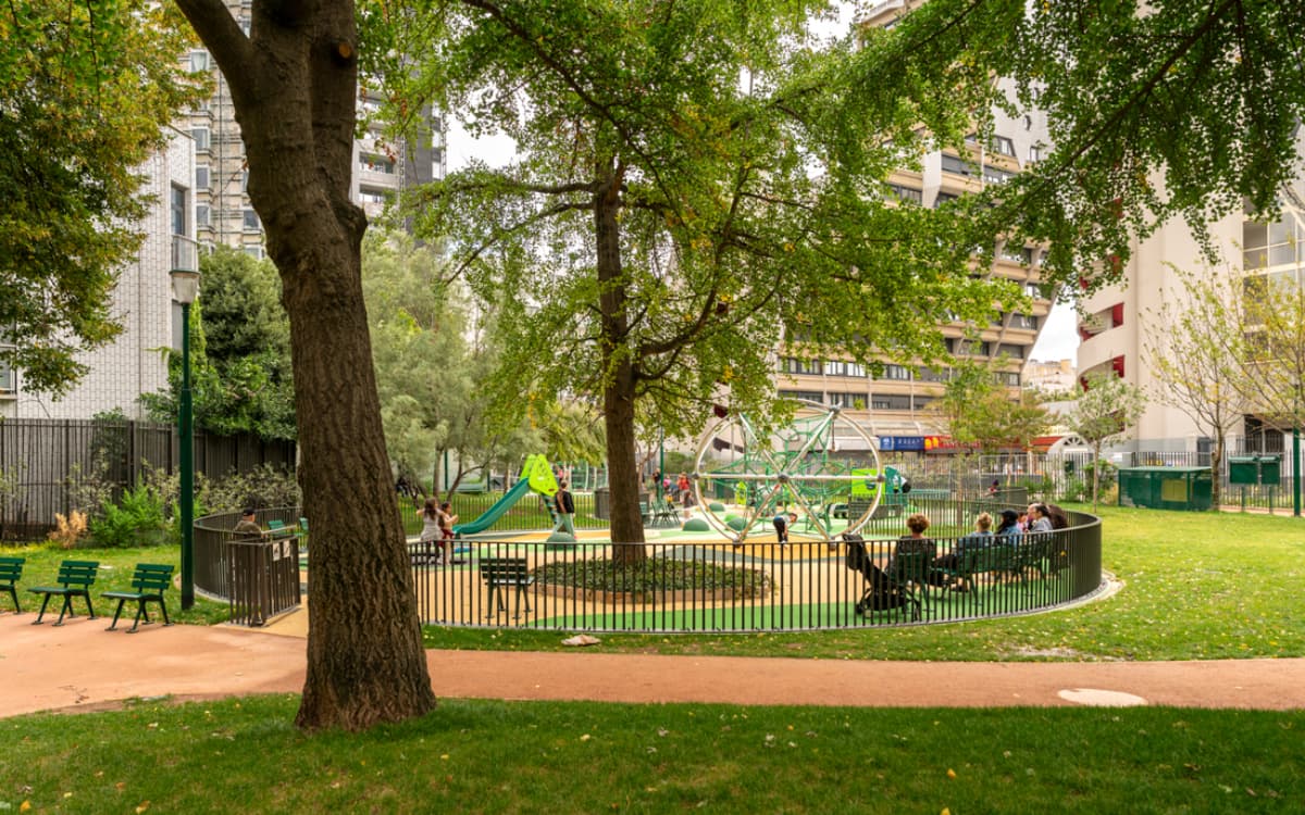 Jardin de l'îlot Riquet - 2, rue du docteur Lamaze - Rénovation du jardin