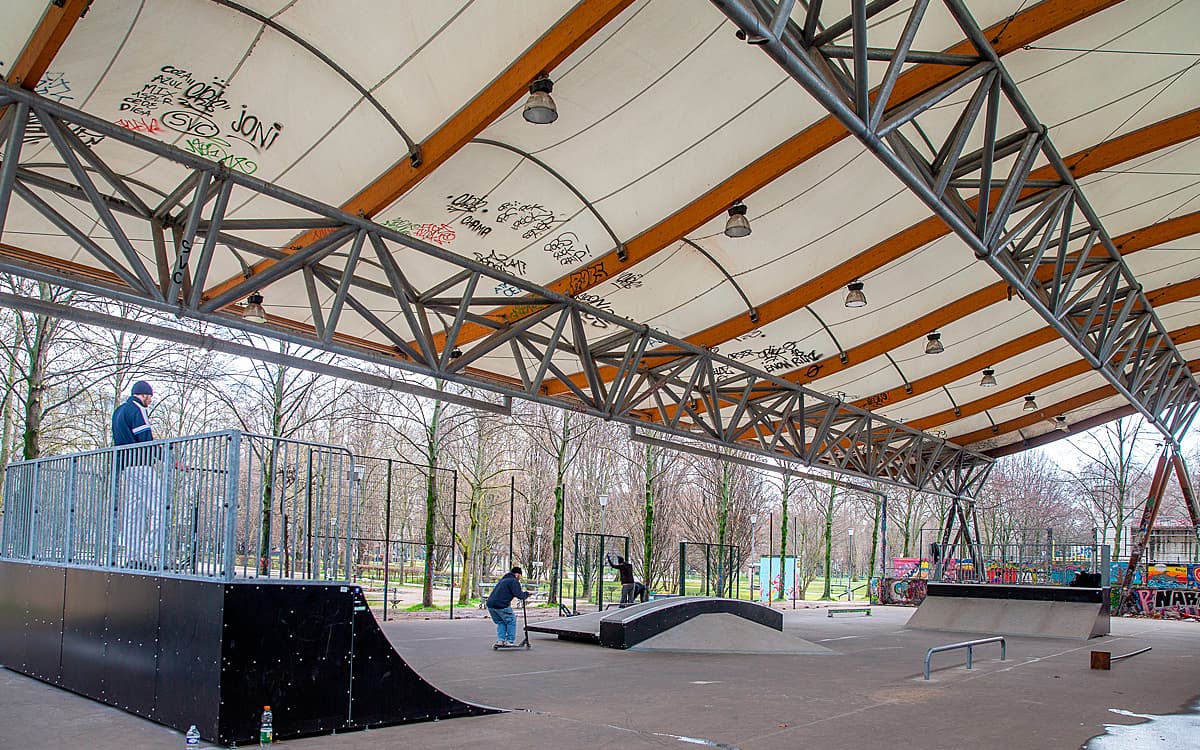Parc de Bercy - Skate park - reconstruction - Reconstruction du skate park
