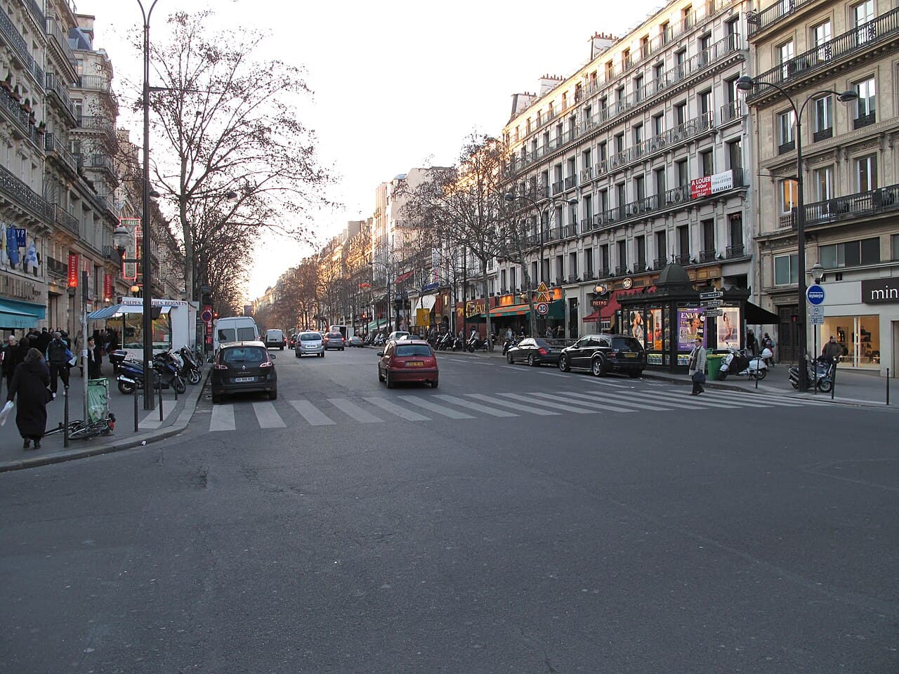 Boulevard Montmartre - Piste cyclable