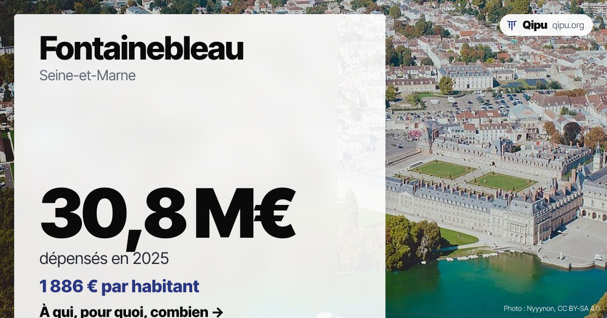 Budget de Fontainebleau 2025 : 30,8 M€, marchés publics et subventions ...